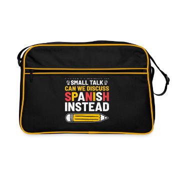 Foreign Language Teacher School Languages Teachers - Retro Bag - black/gold - Front
