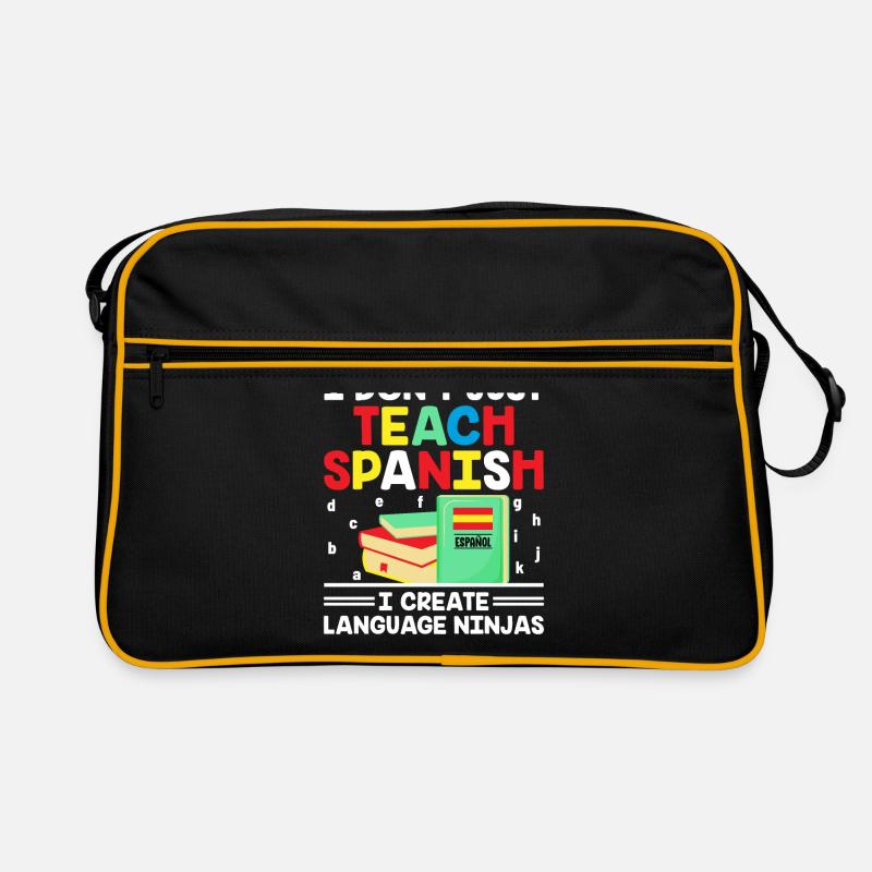 Professeur de langues étrangères École Professeurs de langues Sac Retro