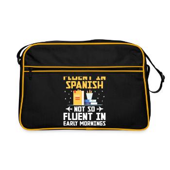 Foreign Language Teacher School Languages Teachers - Retro Bag - black/gold - Front