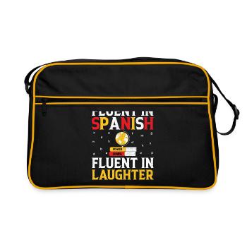 Foreign Language Teacher School Languages Teachers - Retro Bag - black/gold - Front