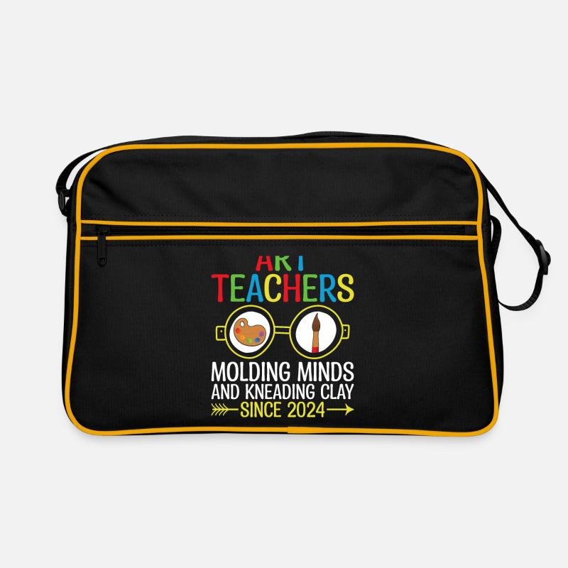 Kunstlehrer Schullehrer Lustige Kunstlehrer Scho Retro Tasche