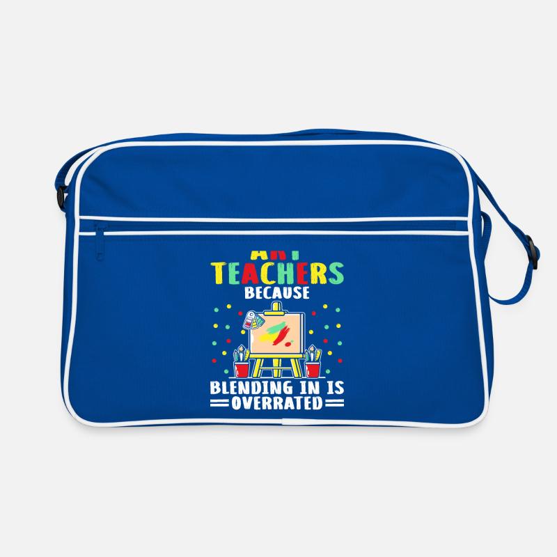 Kunstlehrer Schullehrer Lustige Kunstlehrer Scho Retro Tasche