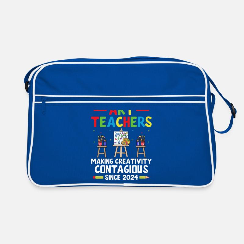 Kunstlehrer Schullehrer Lustige Kunstlehrer Scho Retro Tasche