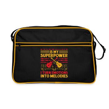 Musician Songwriter Singer Musician Music Music Pr - Retro Bag - black/gold - Front