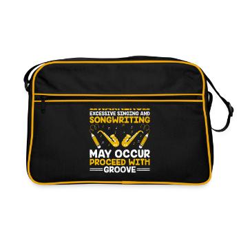 Musician Songwriter Singer Musician Music Music Pr - Retro Bag - black/gold - Front
