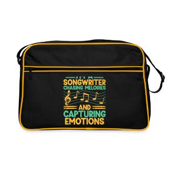 Musician Songwriter Singer Musician Music Music Pr - Retro Bag - black/gold - Front