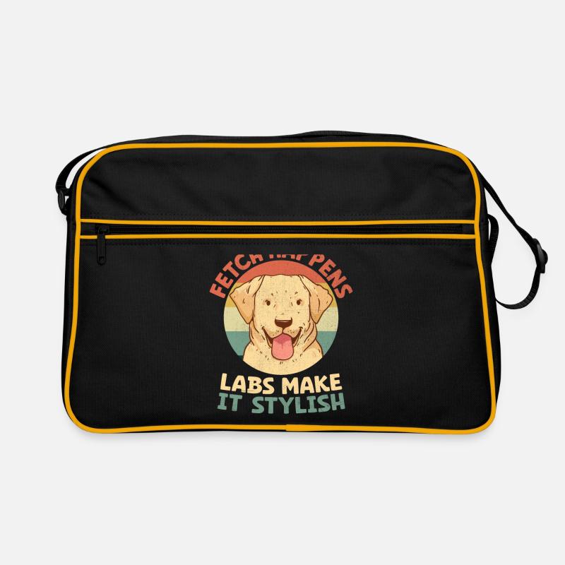 Fetch Happens Labs machen es stilvoll Labrador Retrie Retro Tasche