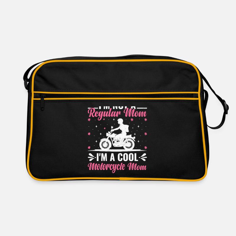 Ich bin keine normale Mutter Ich bin eine coole Motorrad-Mutter Retro Tasche