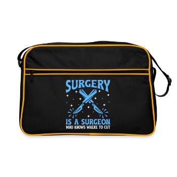 Hinter jeder erfolgreichen Operation steht ein Anstieg der Chirurgen - Retro Tasche - Schwarz/Gold - Vorne