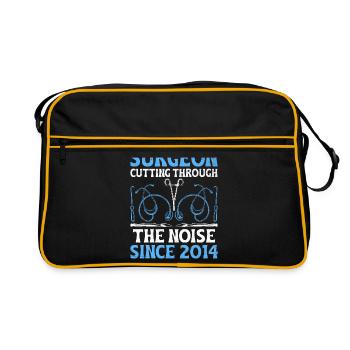 Chirurg durchbricht den Lärm seit dem Anstieg im Jahr 2014 - Retro Tasche - Schwarz/Gold - Vorne