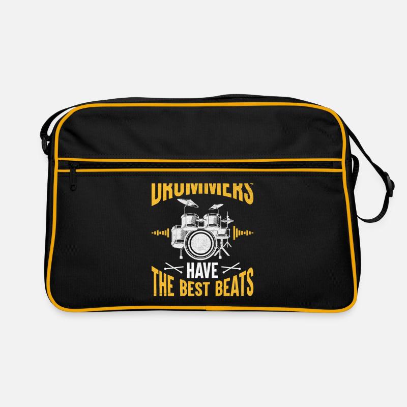 Drummers Have The Best Beats Drummer Drum Drumming Retro Bag