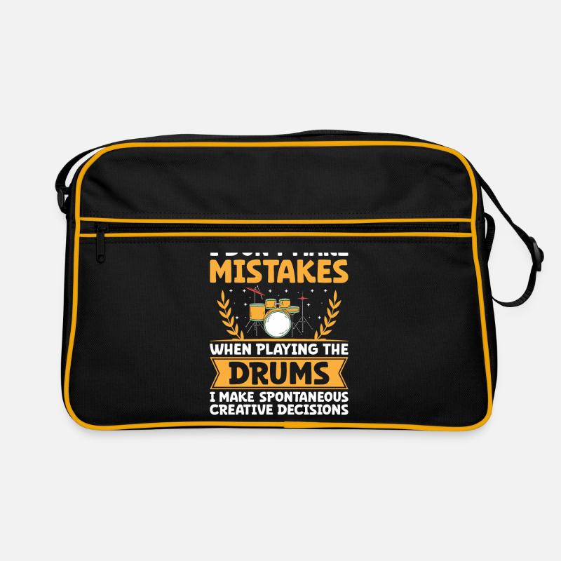 I Don't Make Mistakes When Playing The Drums Drumm Retro Bag