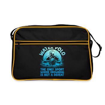 Water Polo The Only Sport Where Drowning Is Not A - Retro Bag - black/gold - Front