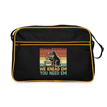 Kitty Biscuits Nous les pétrissons Vous avez besoin d’eux Cuisson Cuire - Sac Retro - noir/or - Devant