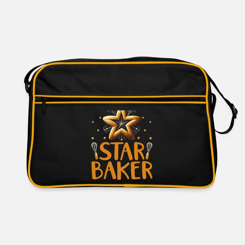 Star Baker Baking Pastry Bread Bake Cake Bakers Retro Bag