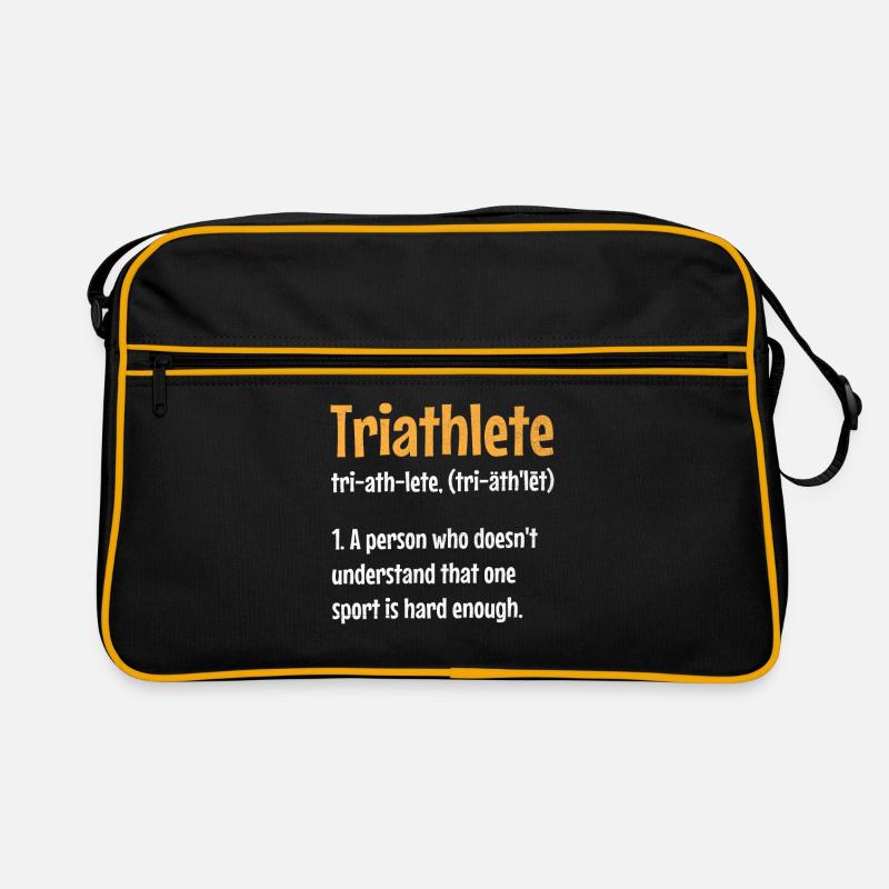 Triathlet: Eine Person, die das nicht versteht Retro Tasche