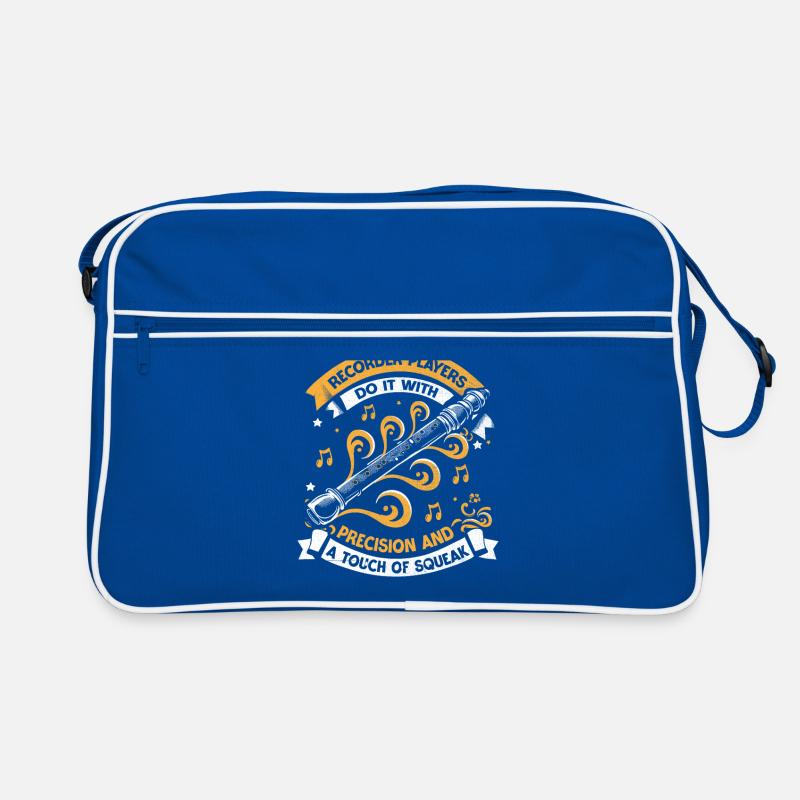 Les joueurs de flûte à bec le font avec précision et un toucher Sac Retro