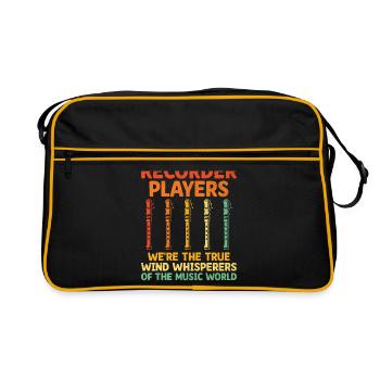 Recorder Players We're The The True Wind Whisperer - Retro Bag - black/gold - Front