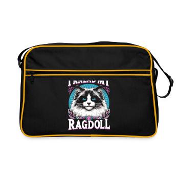 I Knead My Ragdoll Ragdolls Cat Lover - Retro Bag - black/gold - Front