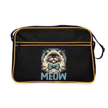Miaou Ragdoll Amoureux des chats Ragdolls Chats - Sac Retro - noir/or - Devant