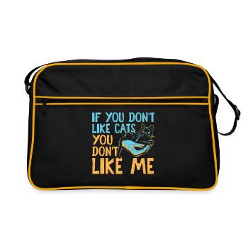 If You Don't Like Cats You Don't Like Me Ragdoll R - Retro Bag - black/gold - Front
