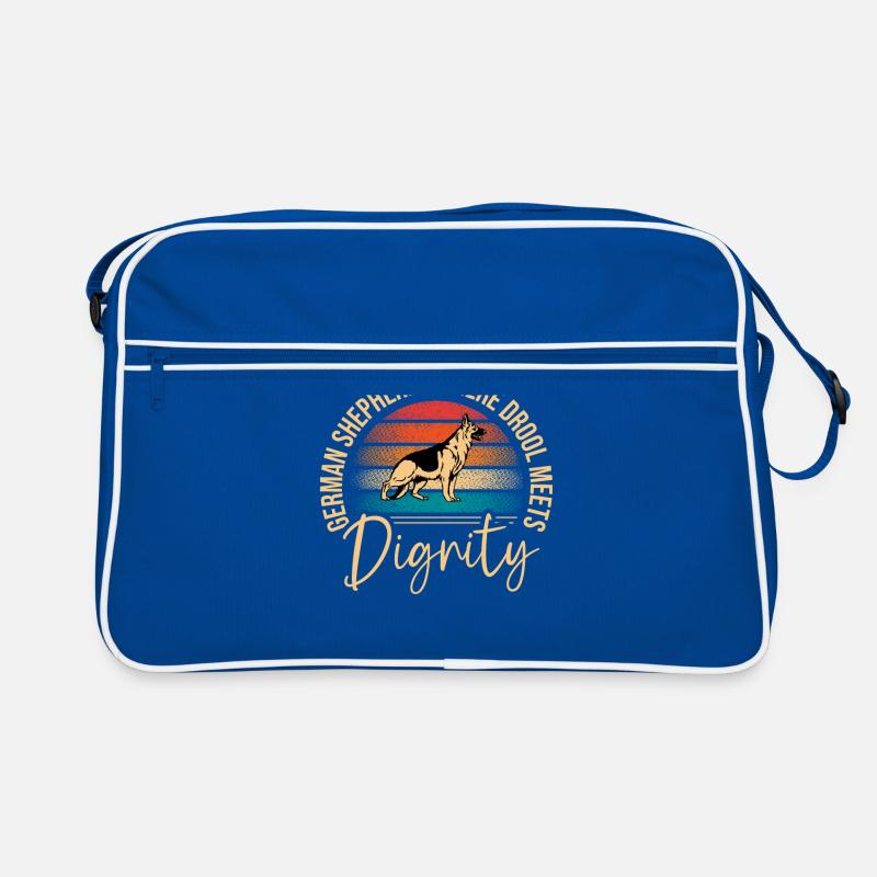 German Shepherds Where Drool Meets Dignity Shepher Retro Bag