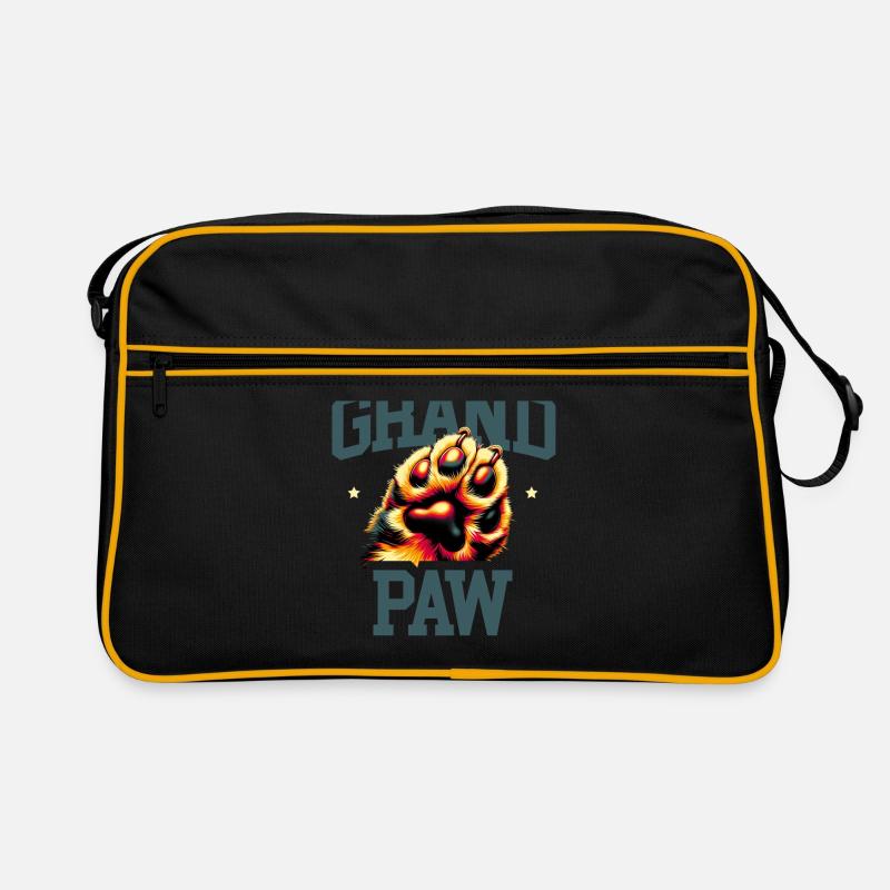 Grand Paw German Shepherd Dog Lover Shepherds GSD Retro Bag