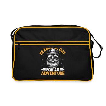 Beardiful Dad For An Adventure Beard Facial Hair - Retro Bag - black/gold - Front
