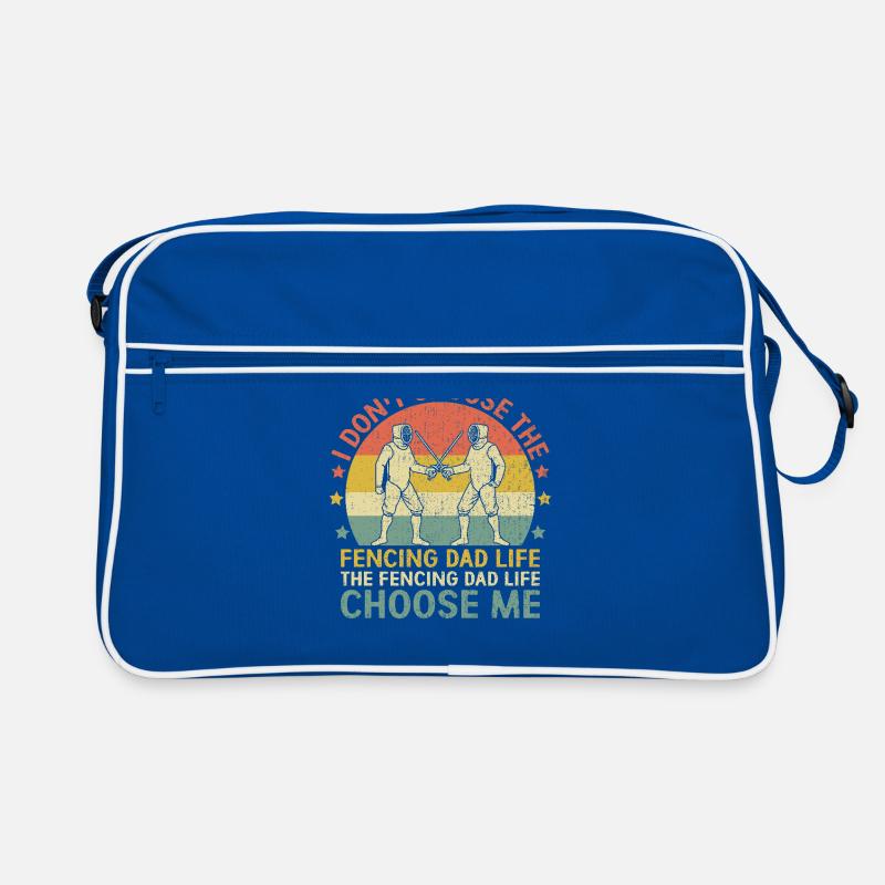 L’escrime papa la vie choisissez-moi épée épée escrimeur Sac Retro