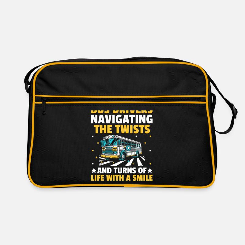 Bus Drivers Navigating The Twists And Turns Of Retro Bag
