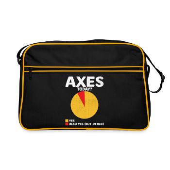 Vais-je lancer des haches aujourd’hui Hache de lancer de hache - Sac Retro - noir/or - Devant