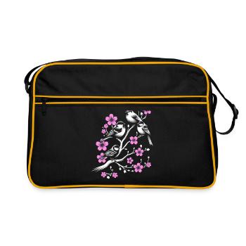 Oiseaux Observation des oiseaux Observation des oiseaux Birdwatcher - Sac Retro - noir/or - Devant