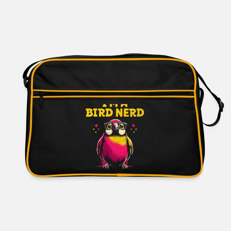 Je suis un nerd des oiseaux Observation des oiseaux Birdwatcher Oiseaux Sac Retro