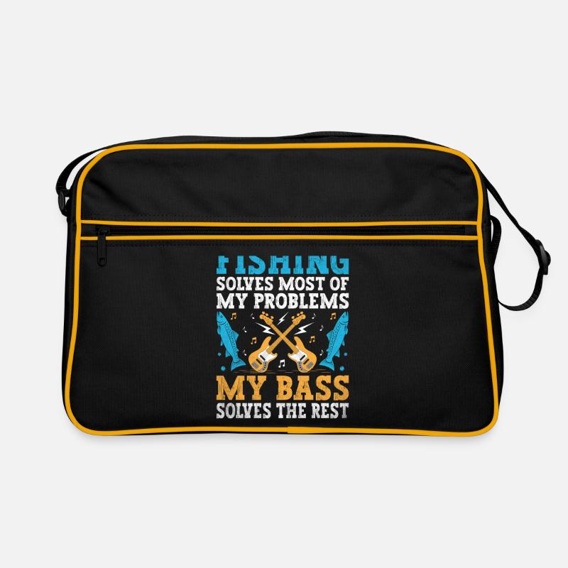 Fishing Solves Most Of My Problems My Bass Solves Retro Bag