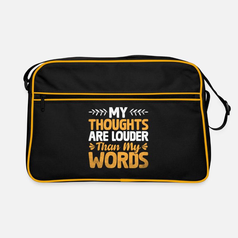 Mes pensées sont plus fortes que mes paroles Sac Retro
