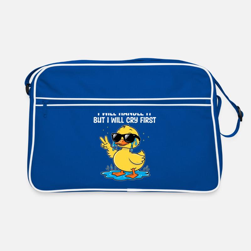 Ich werde damit umgehen Sarkasmus Sarkastisch Retro Tasche