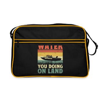 Eau que vous faites sur terre Pédalo - Sac Retro - noir/or - Devant