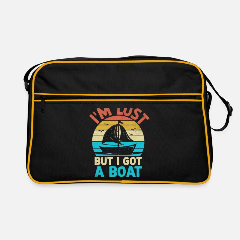 I'm Lost But I Got A Boat Paddle Boat Retro Bag