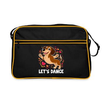 Un teckel danseur Let’s Dance Dancing Dancer - Sac Retro - noir/or - Devant