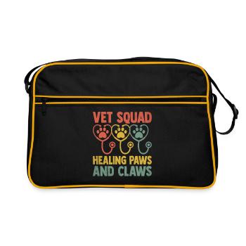 Vet Squad Healing Paws And Claws Verterinarian - Retro Bag - black/gold - Front