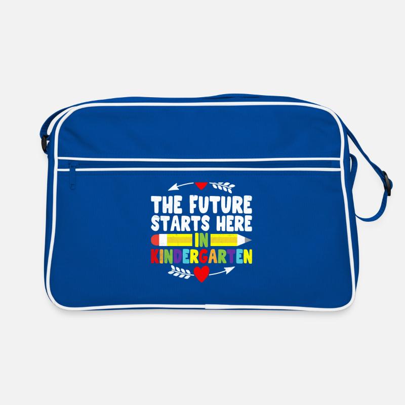 The Future Starts Here In Kindergarten School Retro Bag