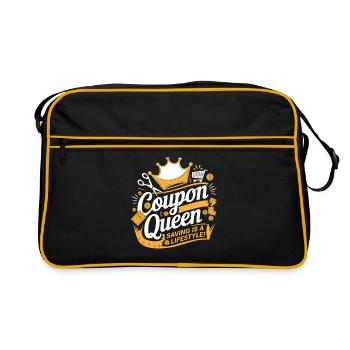 Coupon Queen Saving est une boutique de coupons de style de vie - Sac Retro - noir/or - Devant