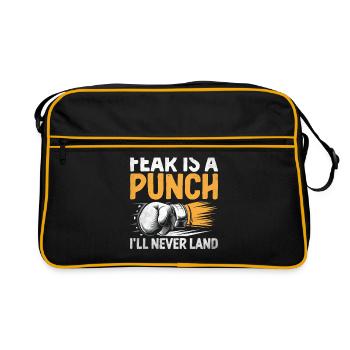 La peur est un coup de poing que je n’atterrirai jamais Boxer Sports - Sac Retro - noir/or - Devant