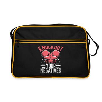 K.O. Vos points négatifs Boxer Sports Force - Sac Retro - noir/or - Devant