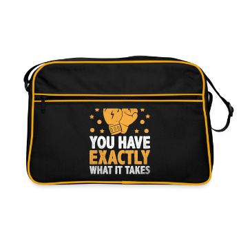 Vous avez exactement ce qu’il faut pour Boxer Sports - Sac Retro - noir/or - Devant