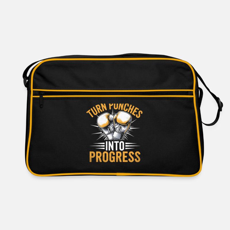 Transformez les coups de poing en progrès Boxer Sports Gym Sac Retro