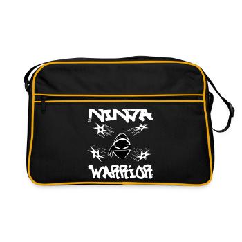 Ninja Warrior - Retro Tasche - Schwarz/Gold - Vorne