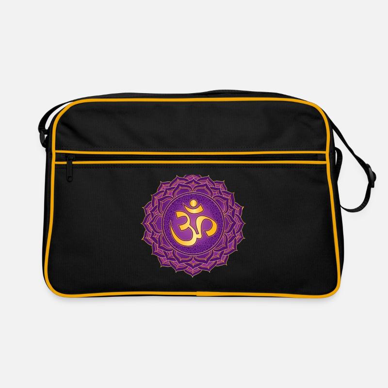 OM - Retro Tasche - Schwarz/Gold