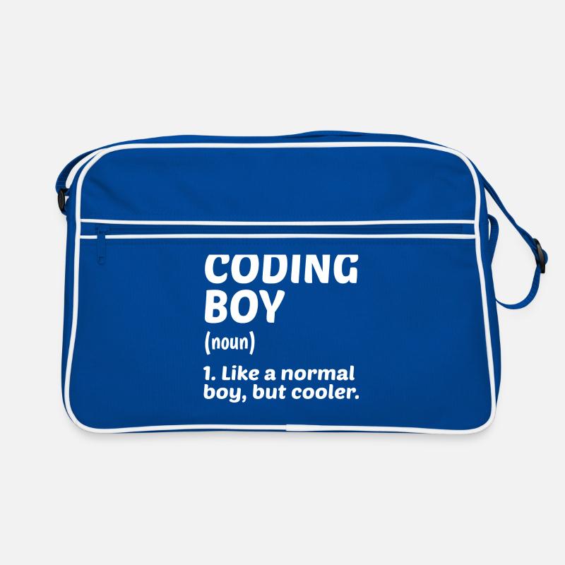 Coding Boy Definition Noun Software Developer Prog Retro Tasche