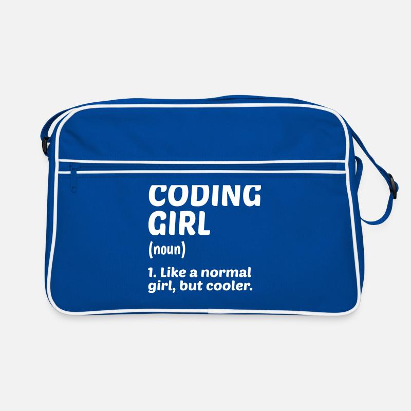 Coding Girl Definition Noun Software Developer Pro Retro Tasche